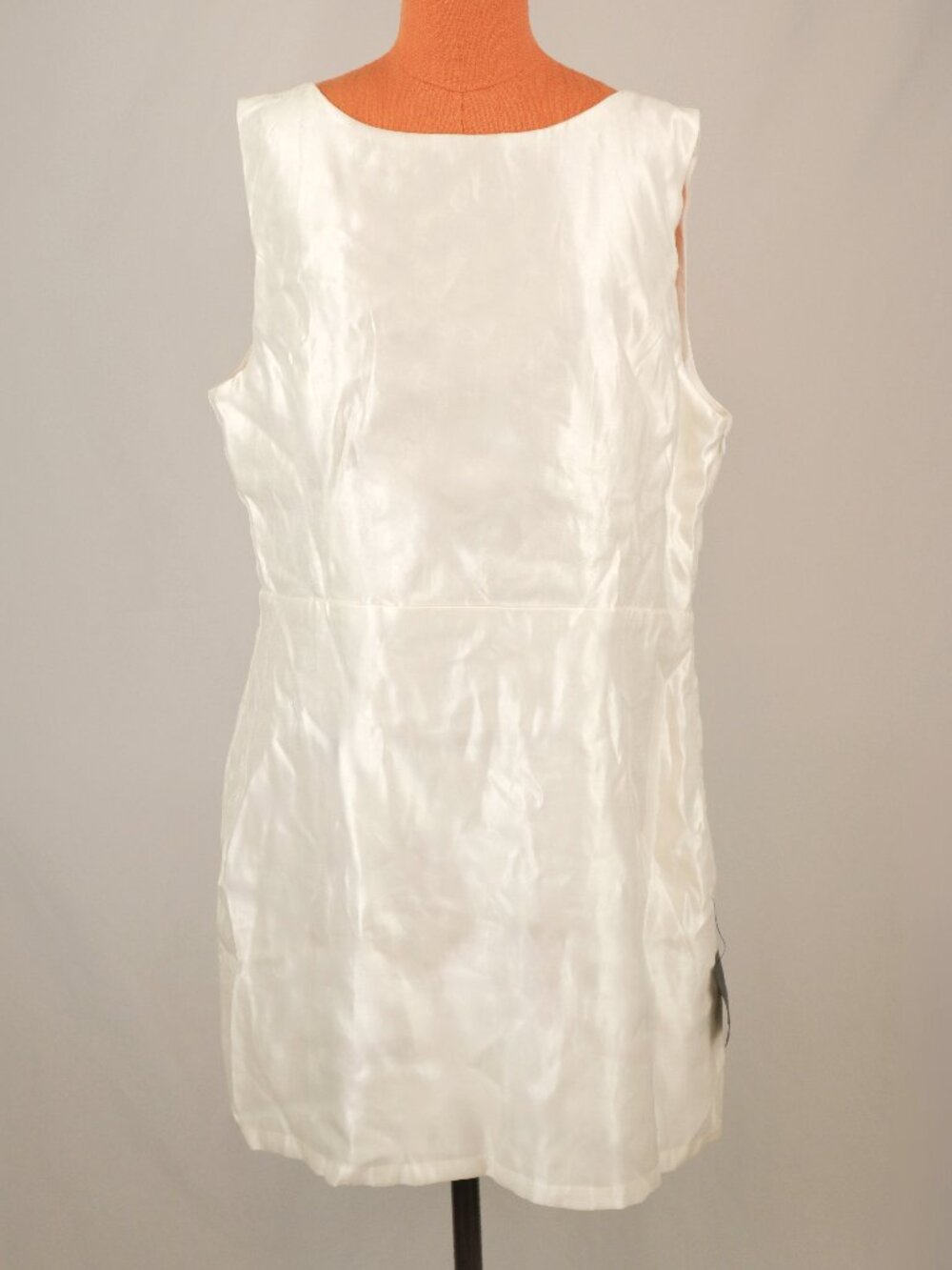 Lulu's Sophisticated Selection White Sleeveless Backless Mini Dress, White, XXL